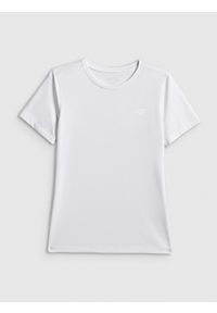 4f - 4F Koszulka treningowa regular szybkoschnąca damska - biała XXL. Kolor: biały. Sport: fitness #1