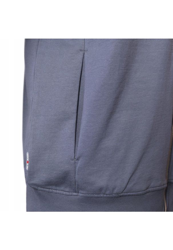Wygodna Bluza Bawełniana - Pako Jeans - Szaro-Niebieska z Kapturem. Typ kołnierza: kaptur. Kolor: niebieski. Materiał: bawełna. Styl: klasyczny