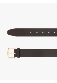 Ryłko - Brązowy pasek ze skóry licowej. Kolor: brązowy. Materiał: skóra #1