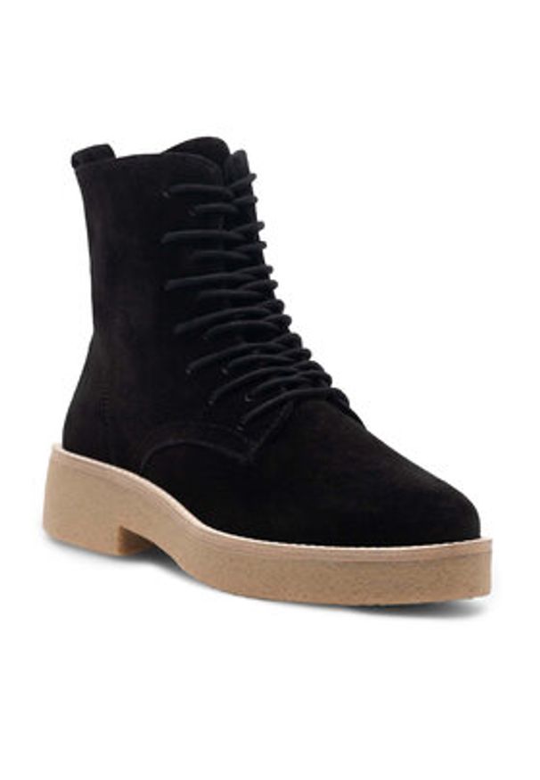 Sergio Bardi Trzewiki KAP-C1045-01SB Czarny. Kolor: czarny. Materiał: skóra, zamsz