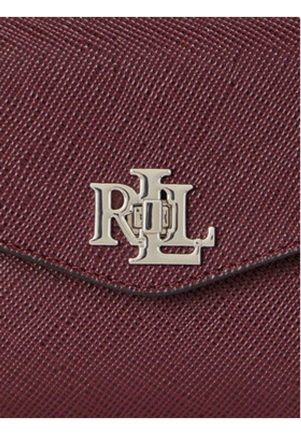 Lauren Ralph Lauren - LAUREN RALPH LAUREN Torebka 431966765010 Bordowy. Kolor: czerwony. Materiał: skórzane