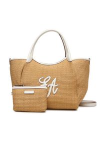 Emporio Armani Torebka EW001009 AF25819 M1335 Brązowy. Kolor: brązowy. Materiał: skórzane #4