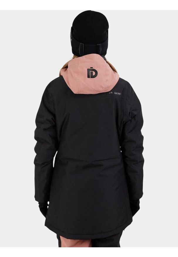FUNDANGO - Kurtka Narciarska Damska Fundango Poplar ECO. Kolor: wielokolorowy, czarny, różowy. Materiał: materiał. Sezon: zima. Sport: narciarstwo