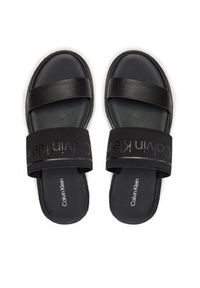 Calvin Klein Klapki Wedge Slide He HW0HW01966 Czarny. Kolor: czarny. Materiał: materiał