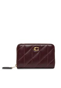 Coach Mały Portfel Damski CM505 Fioletowy. Kolor: fioletowy. Materiał: skóra
