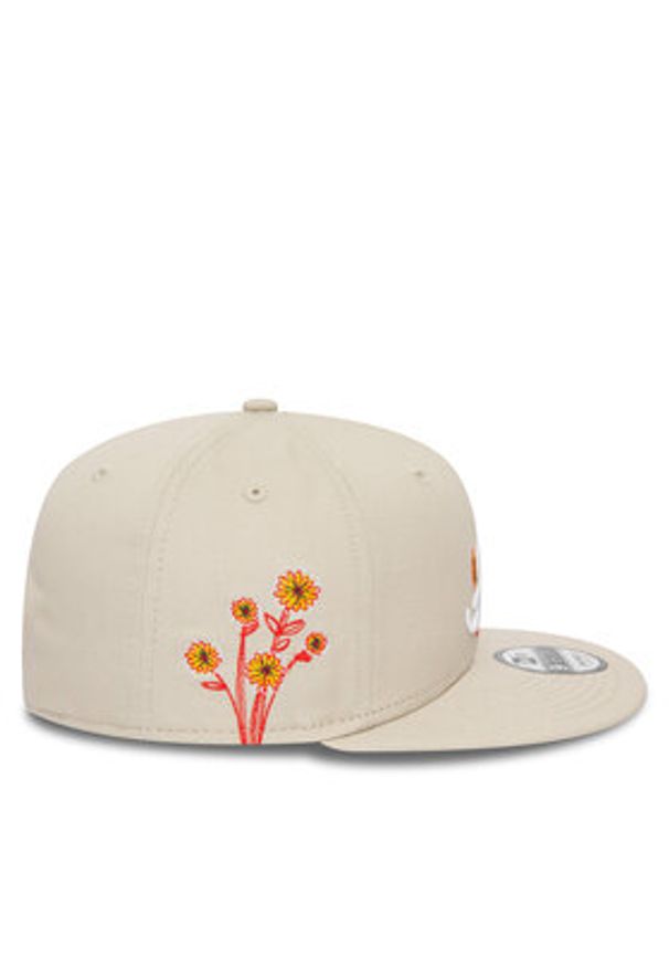 New Era Czapka z daszkiem Flower Icon 950 Braves 60435106 Beżowy. Kolor: beżowy. Materiał: materiał