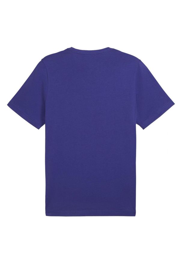Puma - T-shirt Męski Logo Essential. Kolor: fioletowy. Sport: turystyka piesza