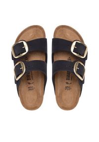 Birkenstock Klapki Arizona Big Buckle 1023290 Czarny. Kolor: czarny. Materiał: nubuk, skóra