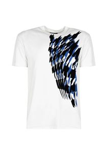 Les Hommes T-shirt | LF224306-0700-1007 | Grafic Print | Mężczyzna | Biały. Okazja: na co dzień. Kolor: biały. Materiał: bawełna. Wzór: nadruk. Styl: casual #7