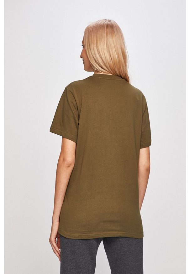 Ellesse - T-shirt. Okazja: na co dzień. Kolor: zielony. Wzór: nadruk. Styl: casual