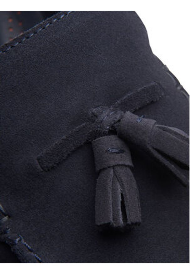 Clarks Mokasyny Torford Tassel 26180334 Granatowy. Kolor: niebieski. Materiał: zamsz, skóra