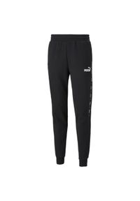 Puma - Męskie spodnie dresowe Essentials+ Tape PUMA Black. Kolor: czarny. Materiał: dresówka. Sport: fitness