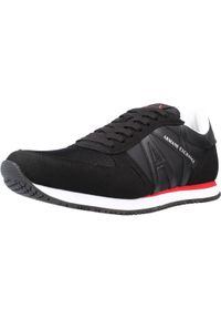 Armani Exchange - Kapcie ARMANI EXCHANGE XUX017 XCC68 Czarny. Kolor: czarny. Materiał: tkanina. Sport: turystyka piesza