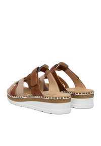 Rieker Klapki CEO-V1291-90 Brązowy jasny. Kolor: brązowy. Materiał: skóra #8