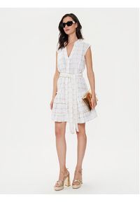 Iconique Sukienka letnia Ilizia IC24-018 Biały Regular Fit. Kolor: biały. Materiał: bawełna. Sezon: lato #5