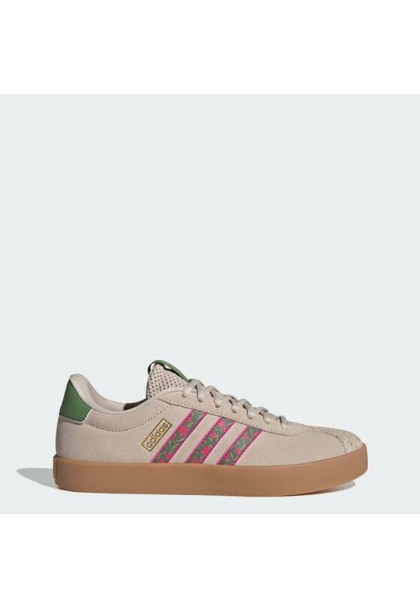 Adidas - adidas Sneakersy Vl Court 3.0 KI3355 Beżowy. Kolor: beżowy. Materiał: skóra, zamsz
