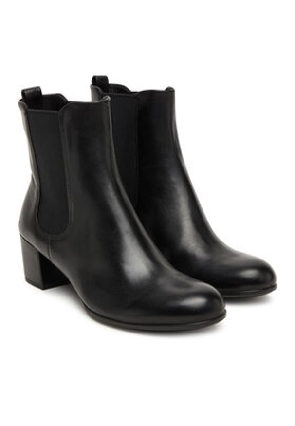 ecco - ECCO Botki Dress Classic 20992301001 Czarny. Kolor: czarny. Materiał: skóra