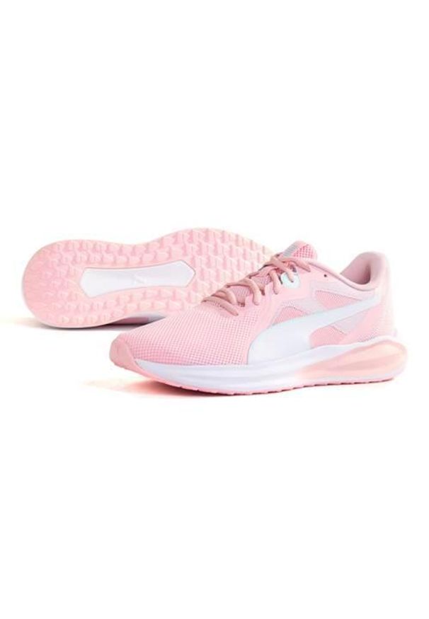 Buty treningowe dla dzieci Puma Twitch Runner Mutant JR. Zapięcie: sznurówki. Kolor: różowy. Materiał: guma, materiał, tkanina, syntetyk. Szerokość cholewki: normalna