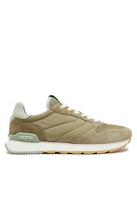 HOFF Sneakersy Xanthos 12517008 Khaki. Kolor: brązowy. Materiał: skóra, zamsz