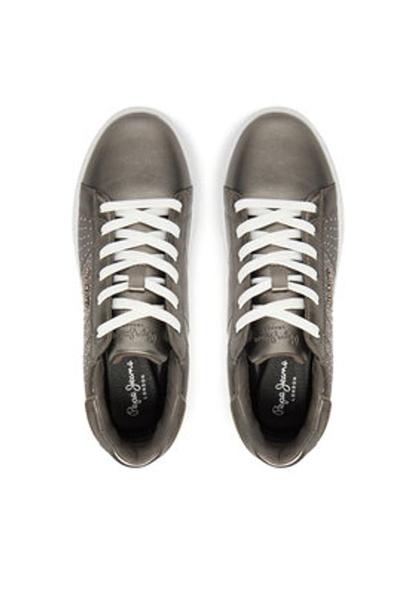 Pepe Jeans Sneakersy Eaton Gala PLS00039 Szary. Kolor: szary. Materiał: skóra