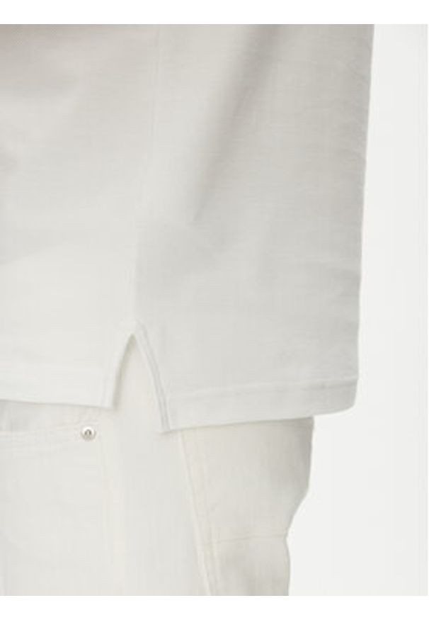 TOMMY HILFIGER - Tommy Hilfiger Polo MW0MW33167 Biały Regular Fit. Typ kołnierza: polo. Kolor: biały. Materiał: bawełna