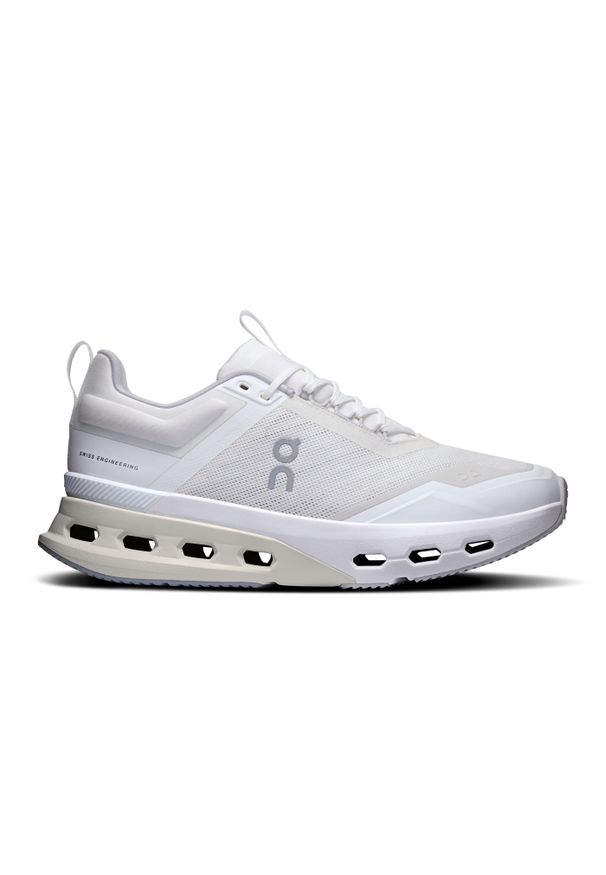On - ON Cloudnova X Women White | Glacier Sneakersy damskie. Kolor: biały. Materiał: materiał. Szerokość cholewki: normalna