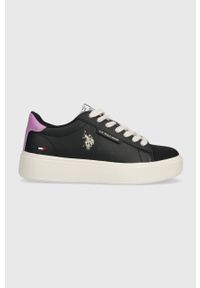 U.S. Polo Assn. sneakersy ASHLEY kolor czarny ASHLEY001W/CYH1. Nosek buta: okrągły. Zapięcie: sznurówki. Kolor: czarny. Materiał: guma. Obcas: na platformie #1