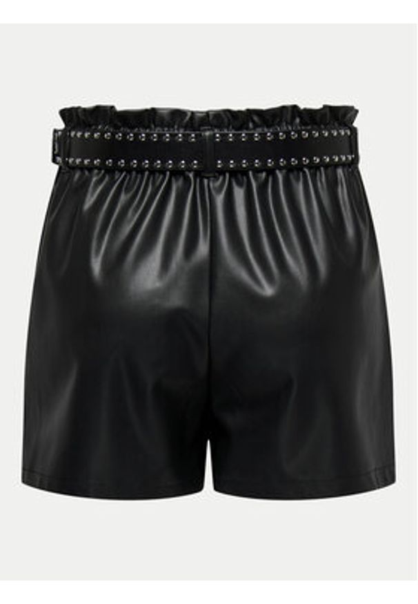 JDY Szorty z imitacji skóry Maya 15336992 Czarny Regular Fit. Kolor: czarny. Materiał: skóra