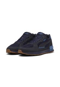 Puma - Buty sportowe Graviton PUMA Navy New Blue Horizon. Zapięcie: sznurówki. Kolor: niebieski. Materiał: materiał, tkanina, syntetyk. Szerokość cholewki: normalna. Sport: turystyka piesza #1