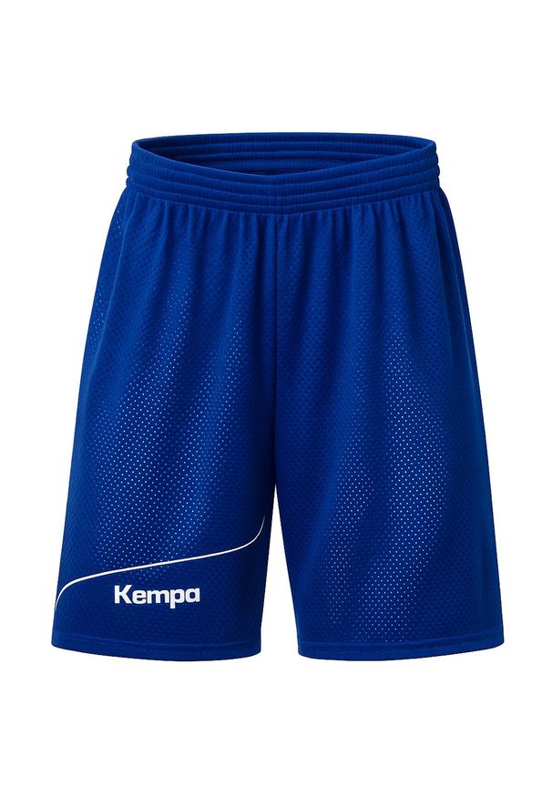 KEMPA - Spodenki dziecięce dwustronne Kempa Player. Kolor: niebieski, wielokolorowy, biały. Styl: młodzieżowy, sportowy. Sport: koszykówka