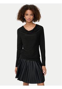only - ONLY Bluzka Rich 15360265 Czarny Regular Fit. Kolor: czarny. Materiał: syntetyk #5