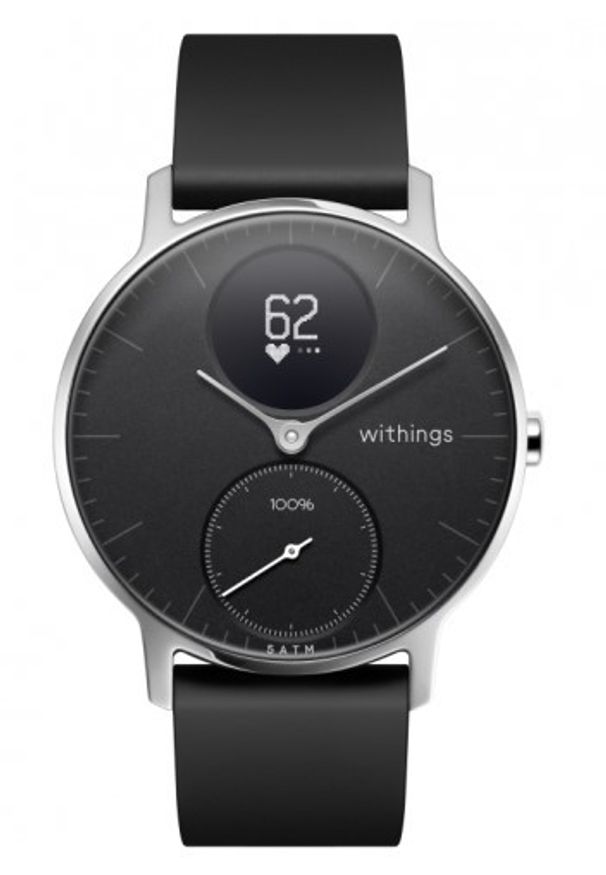 WITHINGS - Smartwatch Withings Activité Steel HR 36mm czarny. Rodzaj zegarka: smartwatch. Kolor: czarny. Styl: elegancki, casual, klasyczny, biznesowy
