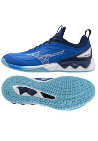 Buty Mizuno Wave Luminous 3 V1GA242001 niebieskie. Kolor: niebieski. Materiał: guma, materiał, syntetyk. Szerokość cholewki: normalna. Model: Mizuno Wave. Sport: siatkówka