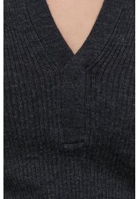 Birgitte Herskind Sweter wełniany Cadee damski kolor szary. Kolor: szary. Materiał: wełna. Długość rękawa: długi rękaw. Długość: długie