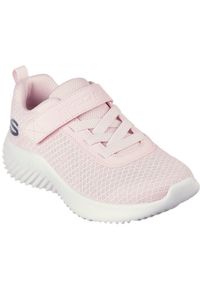 skechers - Adidasy Skechers Bounder - Cool Cruis, Dzieci. Okazja: na uczelnię. Kolor: różowy. Materiał: materiał. Model: Skechers Sport. Sport: turystyka piesza, joga i pilates