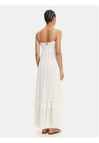 TwinSet - TWINSET Sukienka letnia 251LM2WDD Biały Regular Fit. Kolor: biały. Materiał: bawełna. Sezon: lato #3