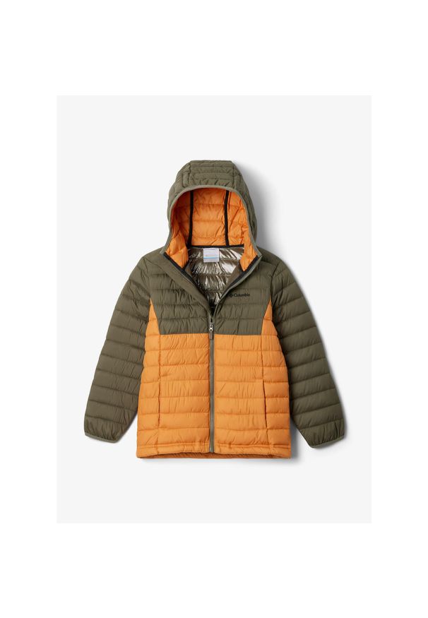 columbia - Kurtka ocieplana chłopięca Columbia Powder Lite II Hooded Jacket. Kolor: pomarańczowy