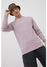 Jack & Jones bluza męska kolor różowy z aplikacją. Kolor: różowy. Materiał: materiał. Wzór: aplikacja
