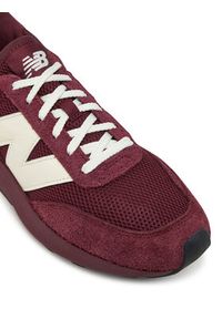 New Balance Sneakersy U370PA Bordowy. Kolor: czerwony. Materiał: skóra, zamsz