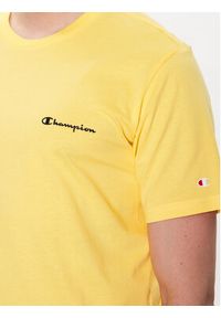 Champion T-Shirt 218539 Żółty Regular Fit. Kolor: żółty. Materiał: bawełna #4