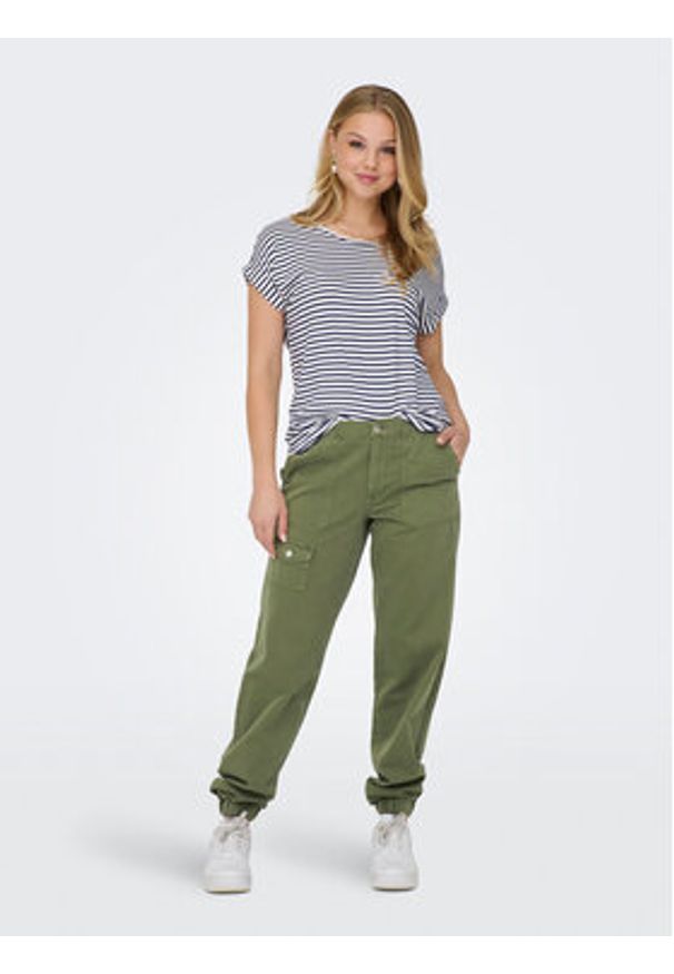 only - ONLY T-Shirt Moster 15206243 Biały Regular Fit. Kolor: biały. Materiał: wiskoza