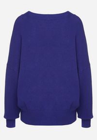 Born2be - Granatowy Sweter z Dekoltem w V z Domieszką Kaszmiru Mariara. Okazja: na co dzień. Typ kołnierza: dekolt w kształcie V. Kolor: niebieski. Materiał: kaszmir. Wzór: bez wzorów. Styl: casual #7