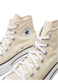 Converse Trampki Chuck Taylor All Star Lift Platform HI A08214C Beżowy. Kolor: beżowy. Materiał: materiał. Obcas: na platformie #6