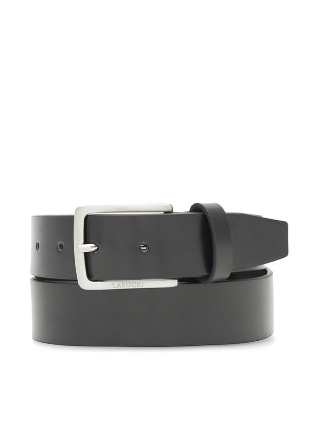 Pasek Męski Lasocki. Kolor: czarny