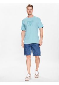 DC T-Shirt Star Pigment Dye ADYZT05223 Niebieski Relaxed Fit. Kolor: niebieski. Materiał: bawełna #2