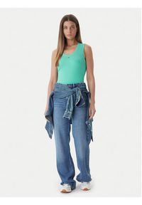 Tommy Jeans Top Essential DW0DW20673 Zielony Regular Fit. Kolor: zielony. Materiał: bawełna #2