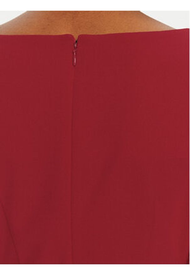 DKNY Sukienka koktajlowa DD4H1242 Czerwony Slim Fit. Kolor: czerwony. Materiał: syntetyk. Styl: wizytowy