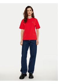 Lacoste T-Shirt TF7215 Czerwony Regular Fit. Kolor: czerwony. Materiał: bawełna #3