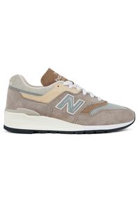 Buty unisex New Balance U997MG - beżowe. Kolor: beżowy. Materiał: zamsz, materiał, syntetyk
