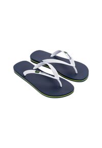 Japonki plażowe męskie Ipanema Clas Brasil. Okazja: na plażę. Kolor: biały, wielokolorowy, niebieski. Materiał: tkanina. Styl: casual
